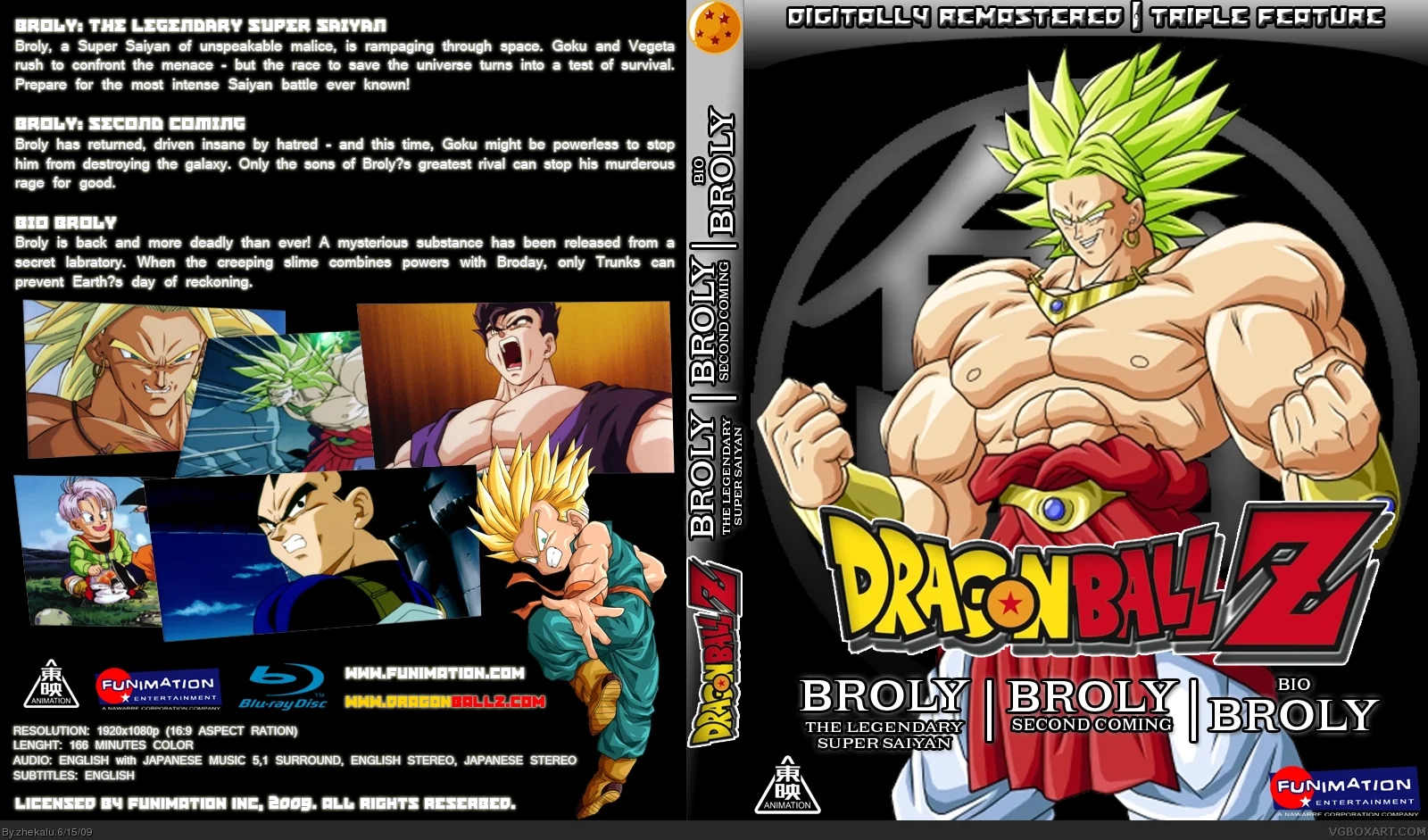 30218 dragon ball z broly triple feature bluray full Rare Toons India